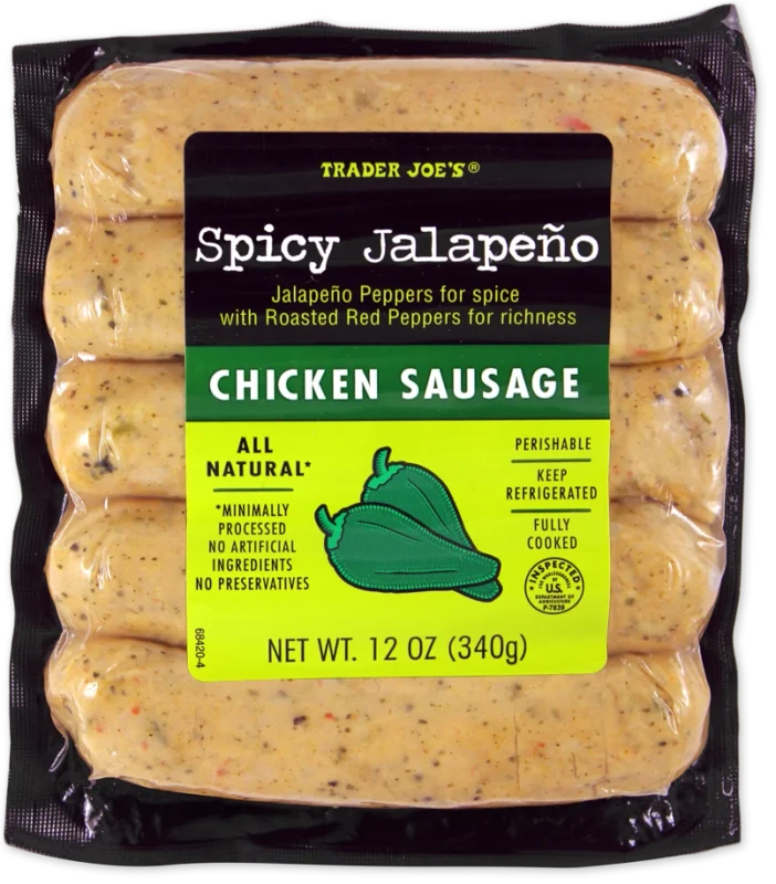 Spicy Jalapeno Chicken Sausage – Fully Cooked 12 Oz