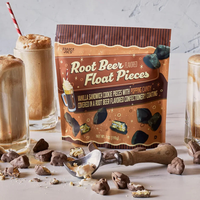 Root Beer Float Pieces – Cookie & Candy Coated Treats (7 oz)