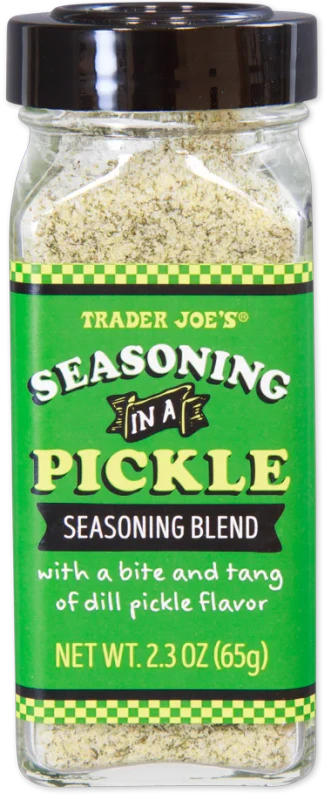 Trader Joe’s Seasoning In A Pickle Seasoning Blend – 2.3 Oz Tangy Garlic & Dill Spice Mix