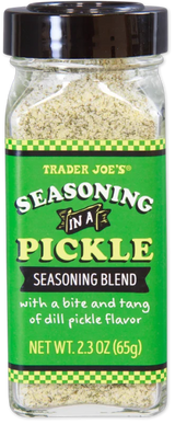 Trader Joe’s Seasoning In A Pickle Seasoning Blend – 2.3 Oz Tangy Garlic & Dill Spice Mix