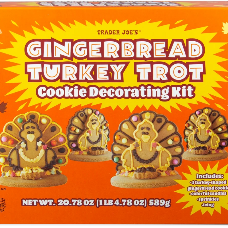 Gingerbread Turkey Trot Cookie Decorating Kit 20.8 Oz