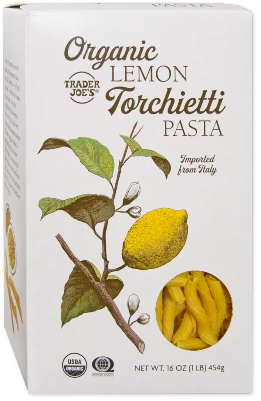 Trader Joe’s Organic Lemon Torchietti Pasta – Bright & Zesty Italian Noodles 16 Oz