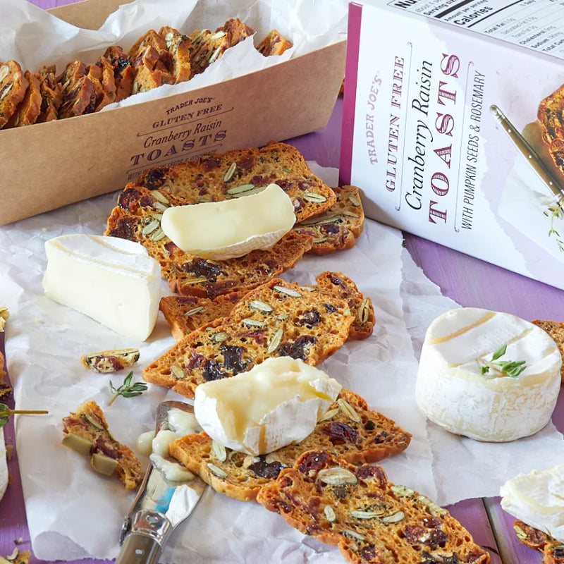Gluten Free Cranberry Raisin Toasts – Crunchy Sweet & Savory Crackers