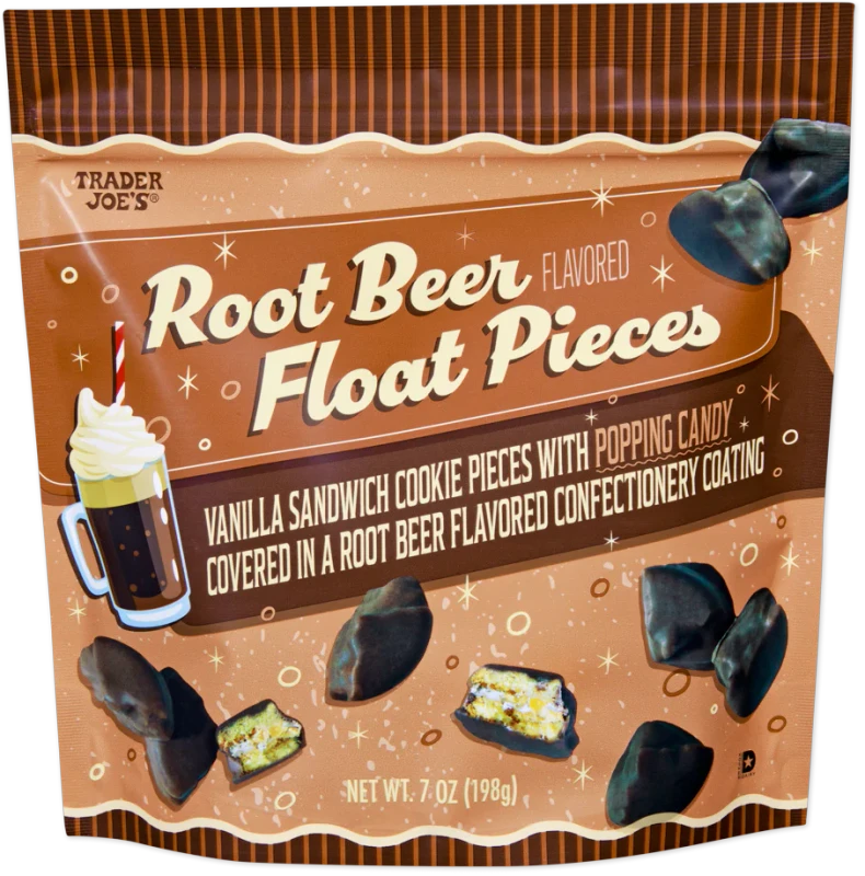 Root Beer Float Pieces – Cookie & Candy Coated Treats (7 oz)