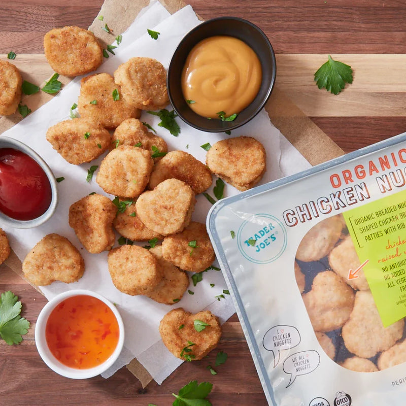 Organic Chicken Nuggets – 12 Oz Fully Cooked Breaded Chicken Breast Nuggets