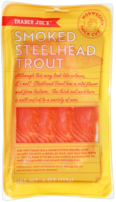 Smoked Steelhead Trout 4 Oz Cold Smoked Lean Trout
