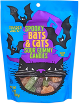 Spooky Bats &amp; Cats Sour Gummy Candies – Halloween Gummies (14 oz)