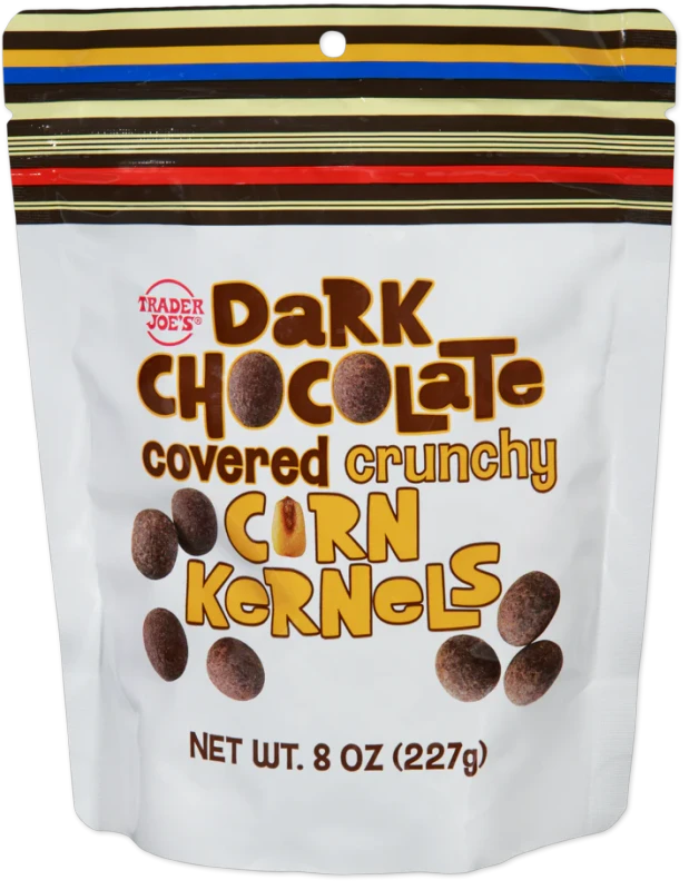 Dark Chocolate Covered Crunchy Corn Kernels – Sweet &amp; Salty Snack (8 oz)
