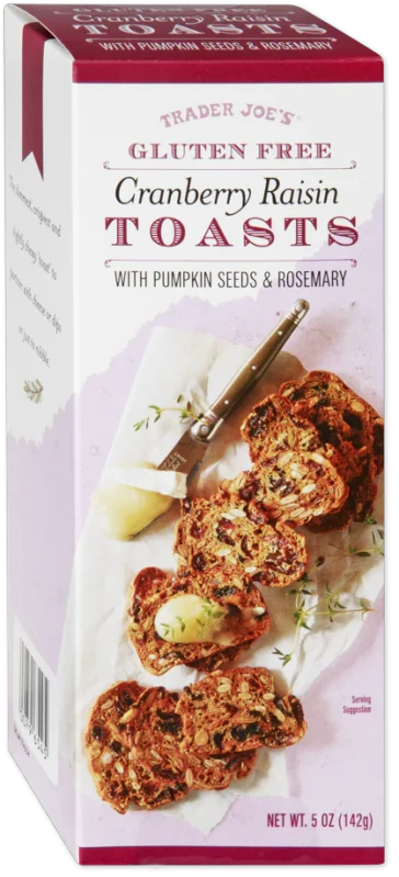 Gluten Free Cranberry Raisin Toasts – Crunchy Sweet & Savory Crackers