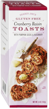 Gluten Free Cranberry Raisin Toasts – Crunchy Sweet & Savory Crackers