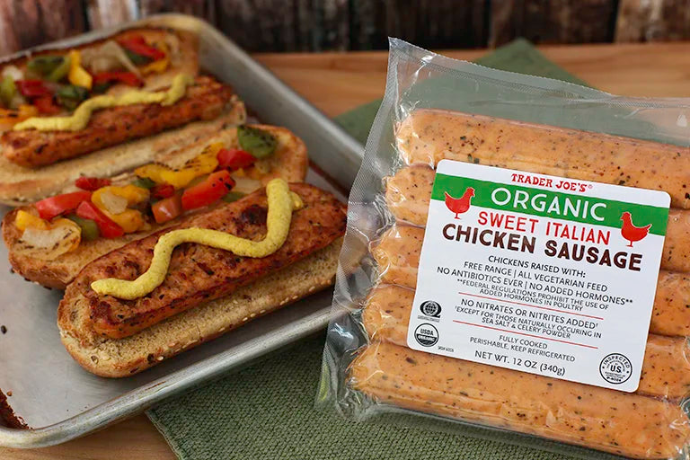 Organic Sweet Italian Chicken Sausage 12 Oz Fully Cooked Chicken Sausage