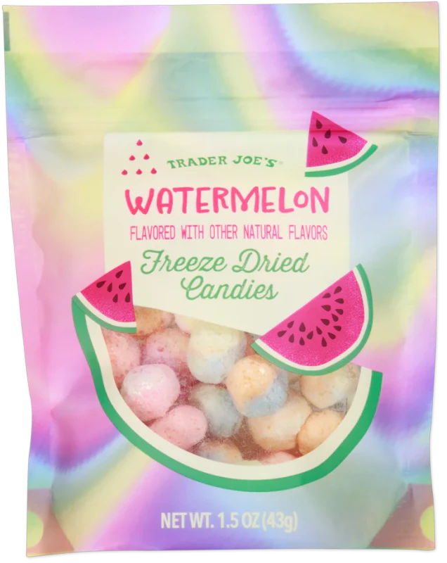 Watermelon Freeze Dried Candies – Airy Crunchy Fizzy Watermelon Treat (1.5 oz)