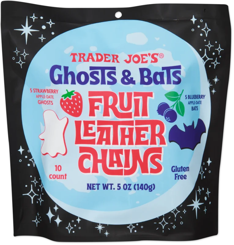 Ghosts & Bats Fruit Leather Chains – Halloween-Themed Fruity Snacks