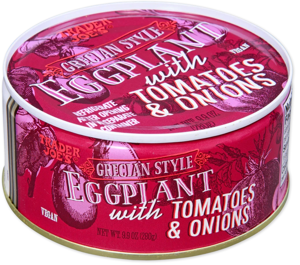 Grecian Style Eggplant with Tomatoes & Onions – Mediterranean Stewed Eggplant 9.9 Oz