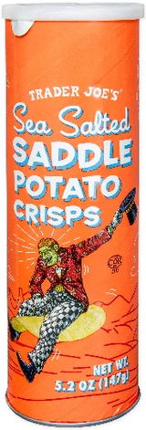 Sea Salted Saddle Potato Crisps – Saddle-Shaped Crunchy Potato Chips