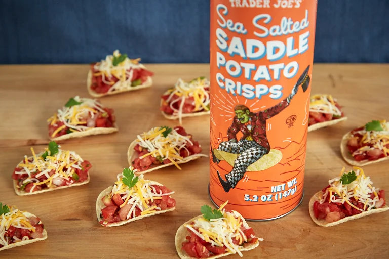 Sea Salted Saddle Potato Crisps – Saddle-Shaped Crunchy Potato Chips