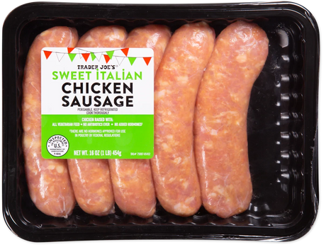 Sweet Italian Chicken Sausage 1 Lb Mild Seasoned Chicken Sausage Links