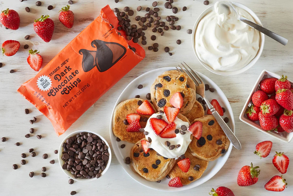Dark Chocolate Chips No Sugar Added – Sugar-Free Dark Chocolate Baking Chips (8 oz)