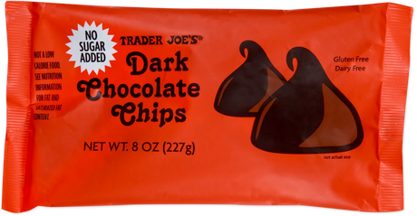 Dark Chocolate Chips No Sugar Added – Sugar-Free Dark Chocolate Baking Chips (8 oz)