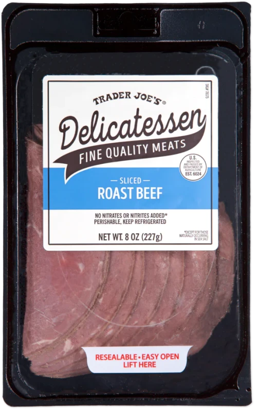 Sliced Roast Beef 8 Oz Deli Style Beef