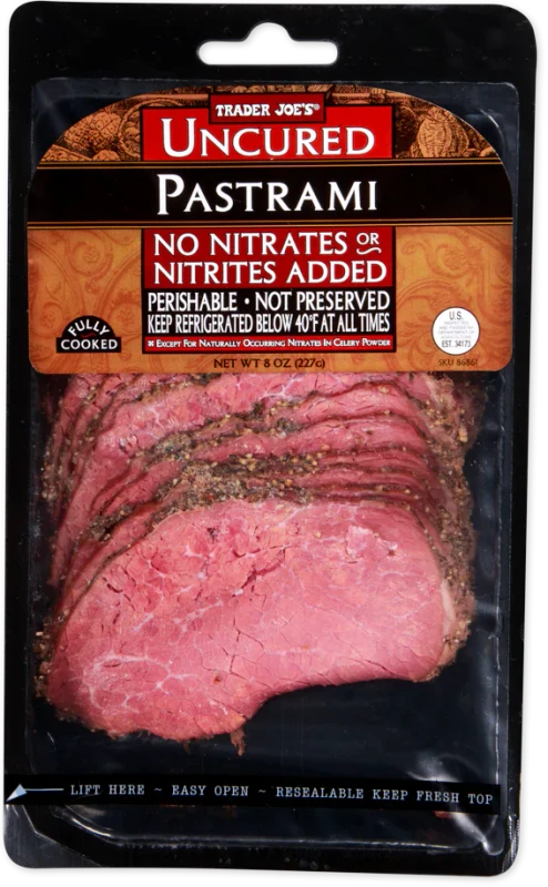 Uncured Pastrami 8 Oz Deli Style Beef