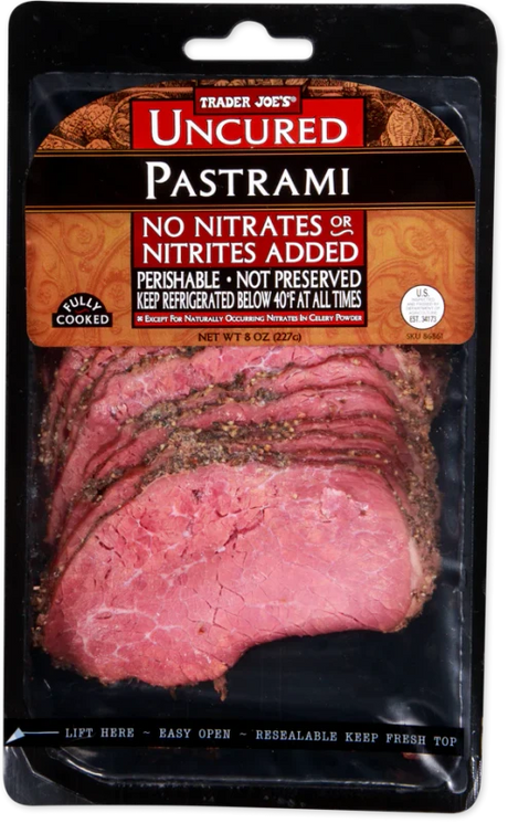 Uncured Pastrami 8 Oz Deli Style Beef