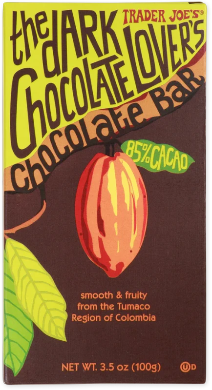 The Dark Chocolate Lover’s Chocolate Bar – 85% Cacao Rich Dark Chocolate
