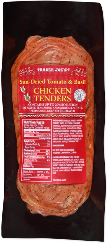 Sun-Dried Tomato & Basil Chicken Tenders 1 Lb