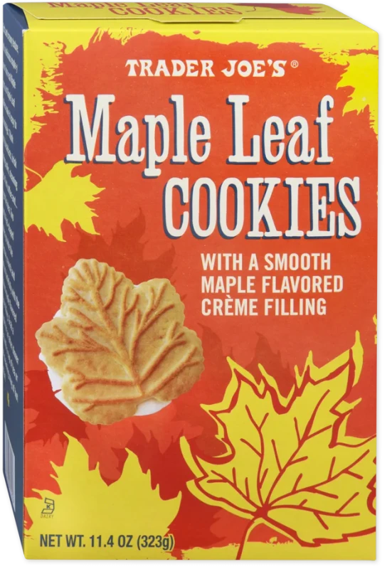 Maple Leaf Cookies – Maple Creme Sandwich Shortbread Cookies (11.4 oz)