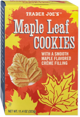 Maple Leaf Cookies – Maple Creme Sandwich Shortbread Cookies (11.4 oz)