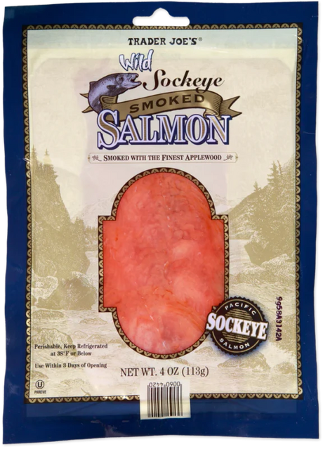 Wild Sockeye Smoked Salmon 4 Oz Applewood Smoked Salmon