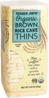 Organic Brown Rice Cake Thins – Light, Crunchy Square Rice Snack