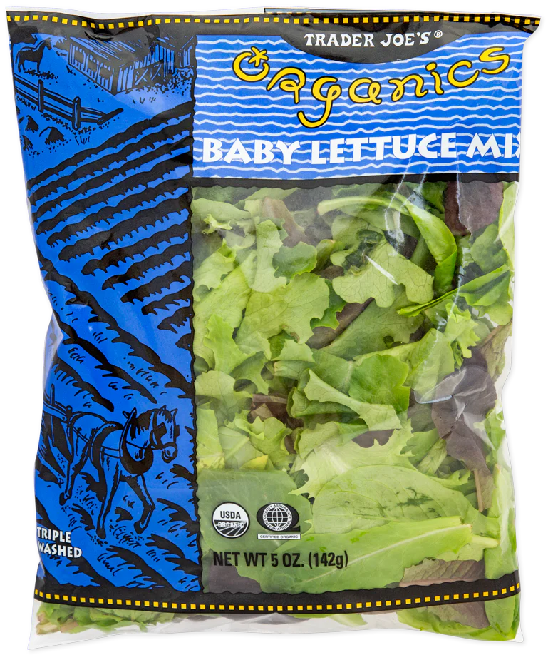 Trader Joes Organic Baby Lettuce Mix/5 Oz