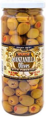 Trader Joe’s Spanish Manzanilla Olives with Pimento Paste/14.5 Oz