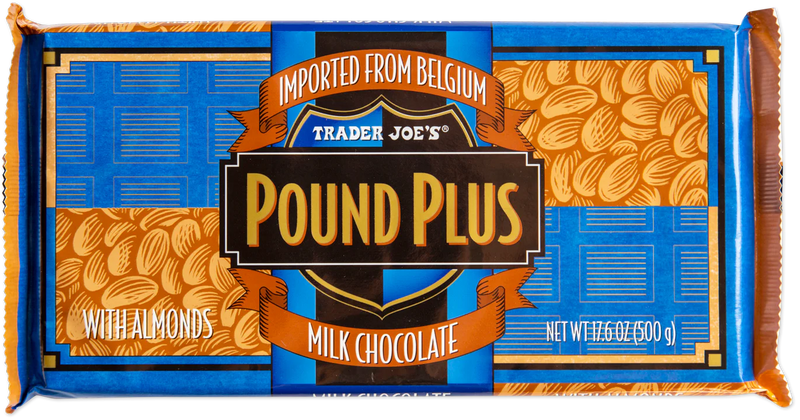 Pound Plus Milk Chocolate Bar with Almonds /17.6 Oz