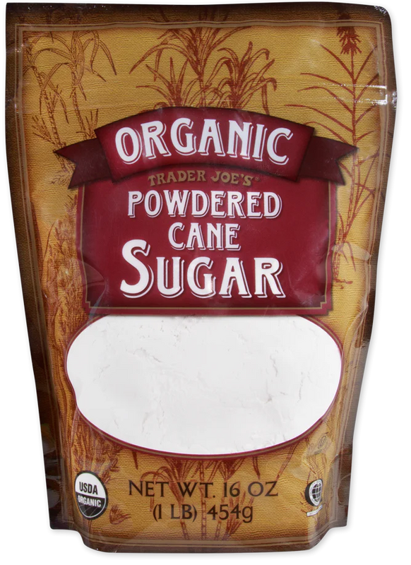 Trader Joes Organic Powdered Cane Sugar 1 Lb