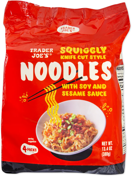 Trader Joes Squiggly Knife Cut Style Noodles/13.4 Oz