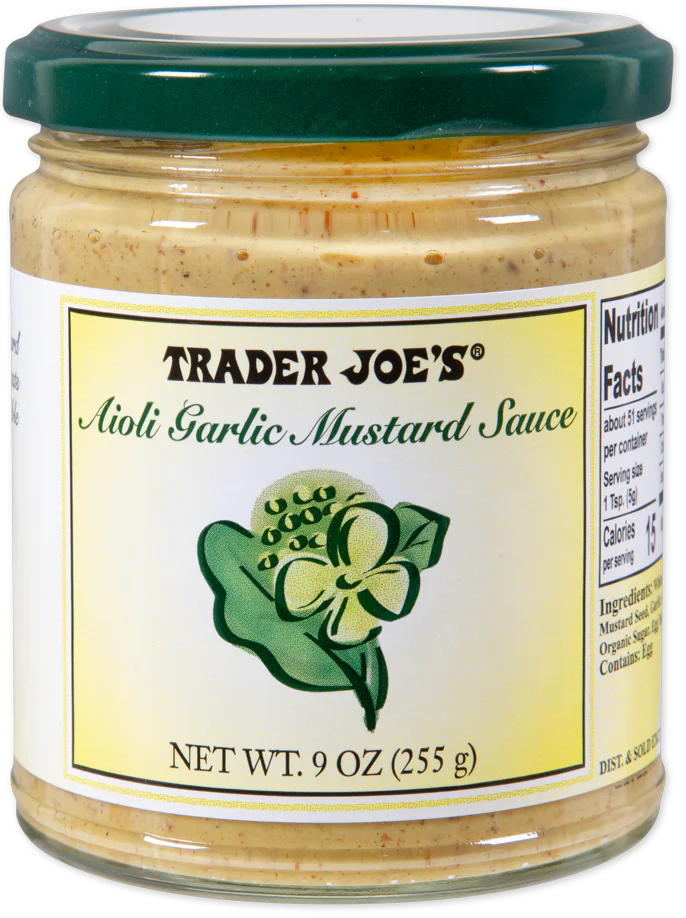 Trader Joes Aioli Garlic Mustard Sauce 9 Oz