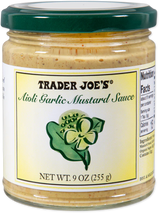 Trader Joes Aioli Garlic Mustard Sauce 9 Oz