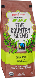 Fairtrade Organic Five Country Blend 13 Oz