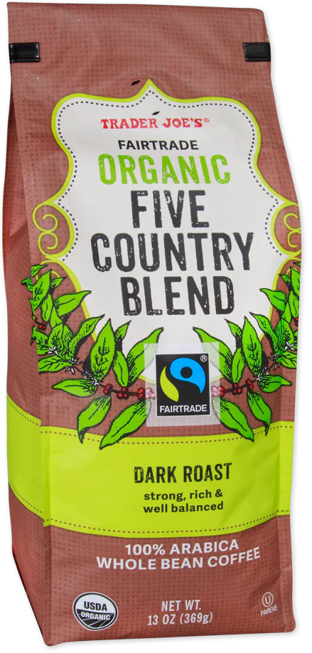 Fairtrade Organic Five Country Blend 13 Oz