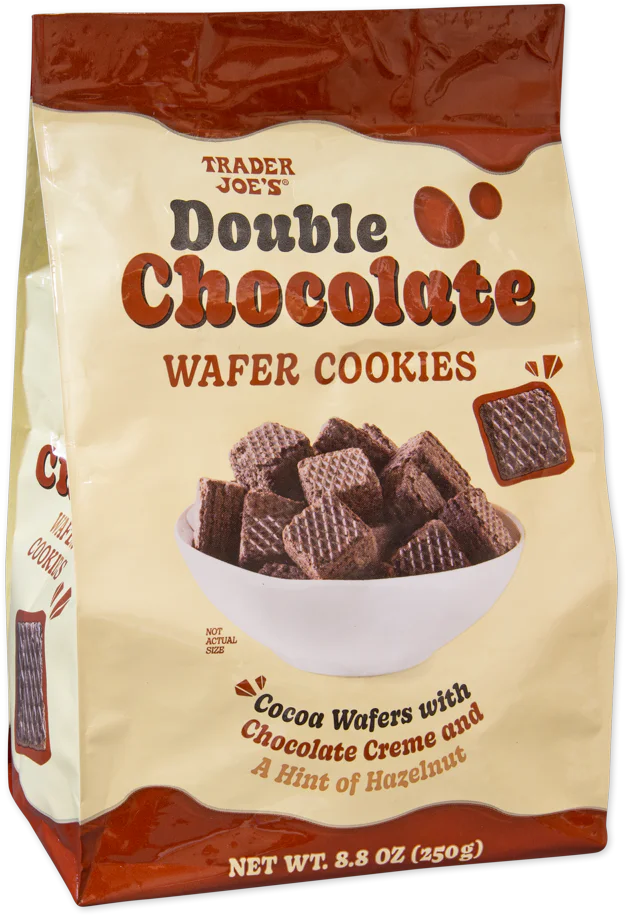 Double Chocolate Wafer Cookies 8.82 Oz