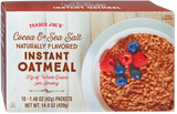 Trader Joe’s Cocoa & Sea Salt Instant Oatmeal – Rich, Chocolatey Breakfast Delight
