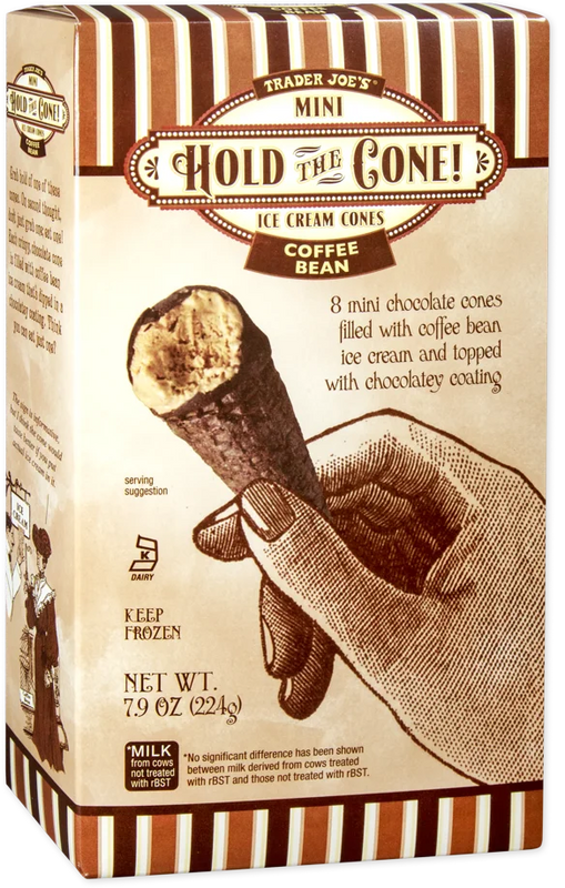 Coffee Mini Ice Cream Cones Chocolate Lined Frozen Dessert 7.9 Oz