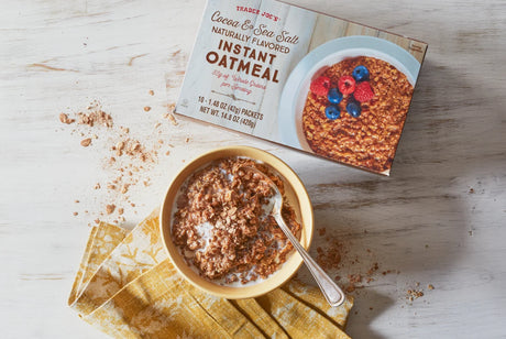 Trader Joe’s Cocoa & Sea Salt Instant Oatmeal – Rich, Chocolatey Breakfast Delight