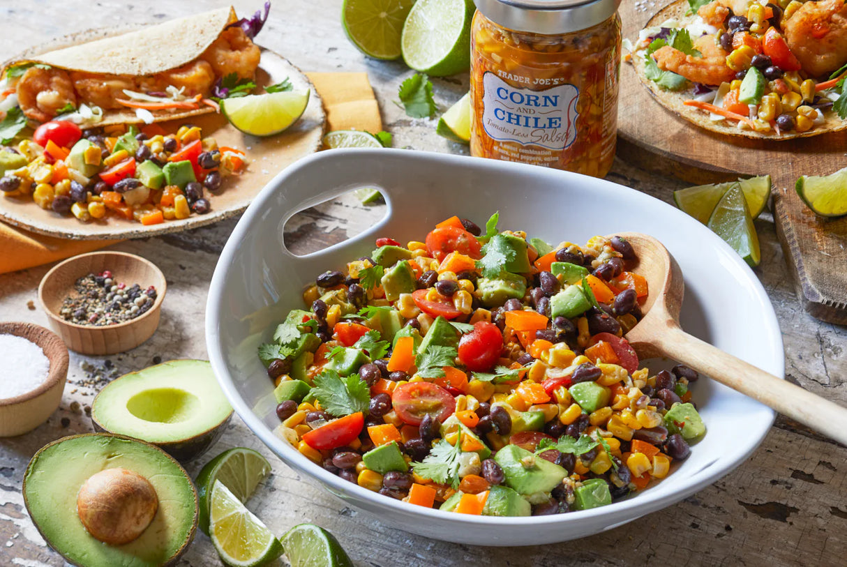 Trader Joes Corn & Chile Tomato-less Salsa 13.75 Oz