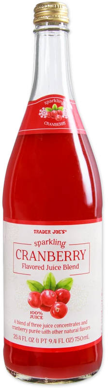 Sparkling Cranberry Flavored Juice Blend