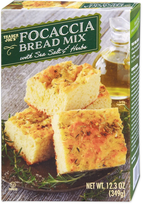 Focaccia Bread Mix with Sea Salt & Herbs – Easy Homemade Italian Bread, Soft & Fluffy Texture 12.3 Oz