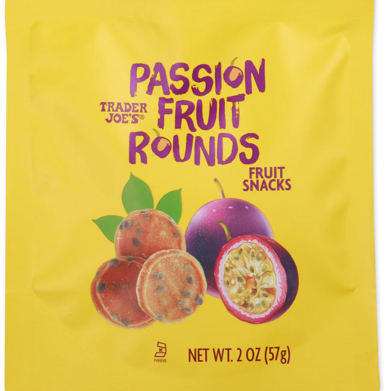 Trader Joes Passion Fruit Rounds/2 Oz