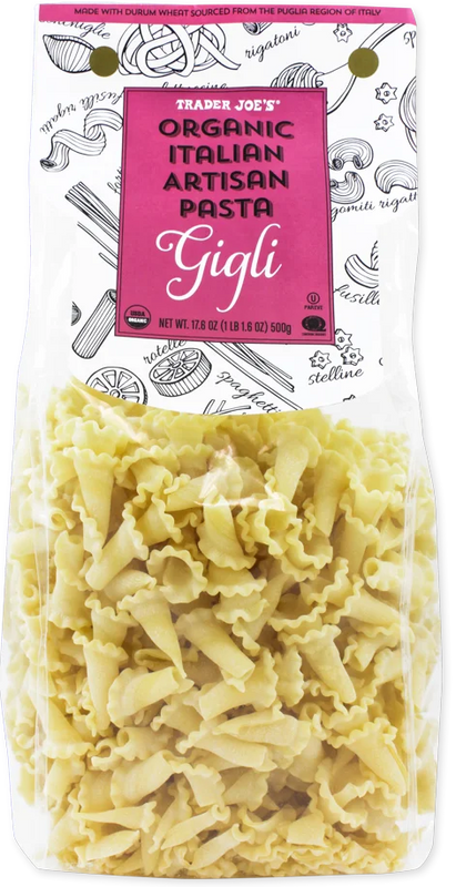 Organic Italian Artisan Gigli Pasta – Rustic Durum Wheat Bellflower Pasta 17.64 Oz